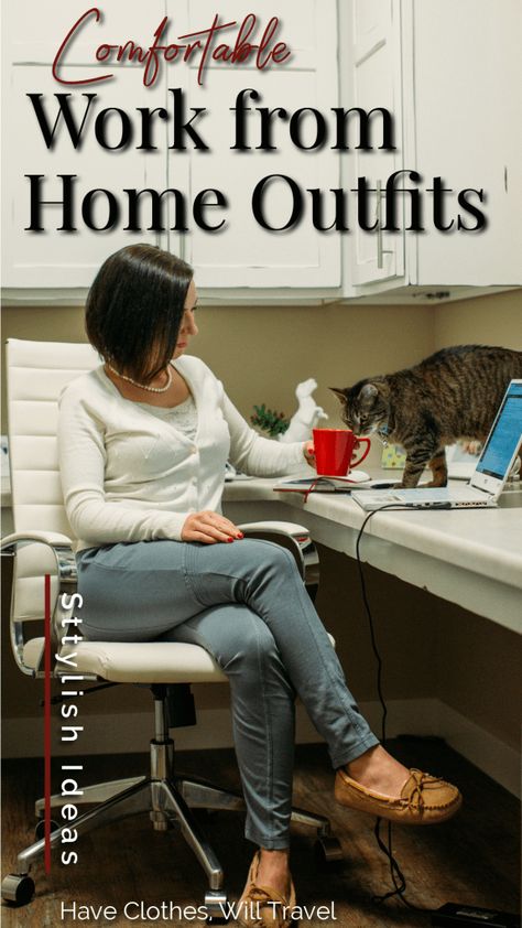 Work At Home Outfits Casual, Outfits For Working From Home, Work From Home Attire Women, How To Dress When You Work From Home, Comfortable Work From Home Outfits, Work From Home Outfit Winter, Casual Wfh Outfits, Winter Work From Home Outfit, Working From Home Outfits