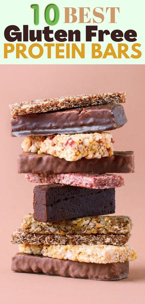 a stack of protein bars Crunchy Protein Bars, Gluten Free Protein Bars Recipe, Gluten Free Bars Recipes, Banana Protein Bars, Dairy Free Protein Bars, Aip Sweets, Gluten Free Protein Bars, Low Carb Protein Bars, Meal Replacement Bars