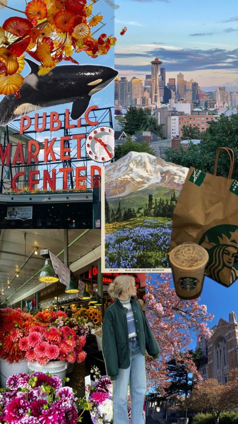 Farmers markets and flowers Seattle Aesthetic, Public Market, Farmers Markets, Farmers Market, Luxury Lifestyle, The Mountain, Farmer, Seattle, California