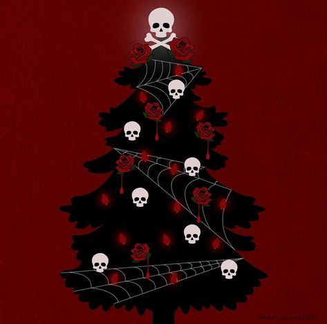 December Wallpaper, Scary Christmas, Spooky Christmas, Christmas Horror, Christmas Tree Background, Creepy Christmas, Gothic Wallpaper, Xmas Wallpaper, Christmas Aesthetic Wallpaper