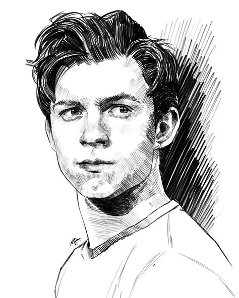 1,700 Likes, 11 Comments - Максим (@maxim.a.art) on Instagram: “#tomholland  #sketch  #digitalart” Avengers Anime, Badass Drawings, Avengers Drawings, Avengers Fan Art, Holland Art, Celebrity Artwork, Captain America Wallpaper, Tom Holland Zendaya, Pencil Sketch Images