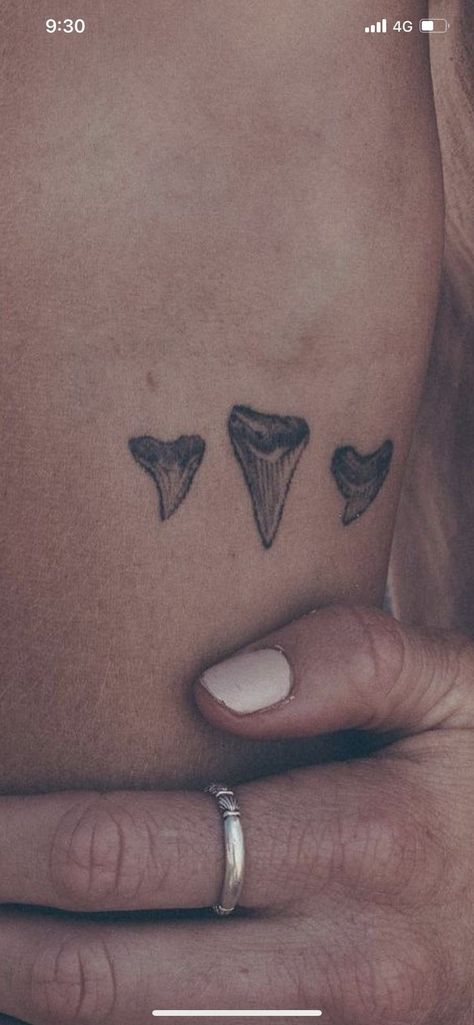 Shark Tattoo Ideas, Shark Tooth Tattoo, Hai Tattoo, Beachy Tattoos, Tooth Tattoo, Tier Tattoo, Shark Tattoo, Shark Tattoos, Apex Predator