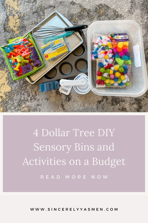 Dollar Tree Activity Boxes, Crinkle Paper Sensory Bin, Sensory Bins 10 Month Old, Dollar Store Sensory Ideas, Easy Sensory Bins For One Year Old, Dollar Store Sensory Bins Toddlers, Sensory Bins Dollar Tree, Non Messy Sensory Bins, Sensory Bin 1 Year