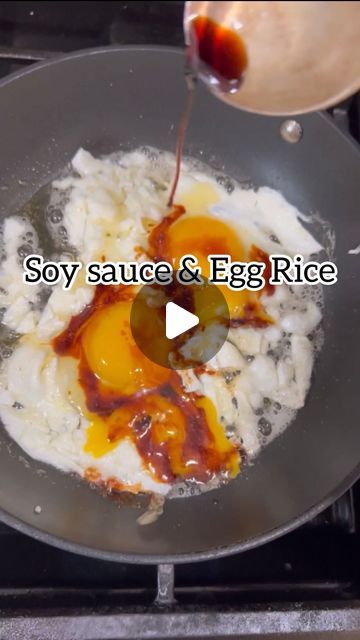 KOREAN-AMERICAN CHEF 🇰🇷 🇺🇸 on Instagram: "Soy Sauce & Egg Rice 🍚👨🏻‍🍳🔥

Quickest comfort food… in 2 minutes!!

This is a lil upgraded version of Gyeran Bap" Eggs And Rice Dinner, Rice And Boiled Egg, Rice And Eggs Breakfast, Korean Egg Rice, Gyeran Bap, Asian Eggs, Asian Egg Recipe, Soy Sauce Egg, Soy Egg