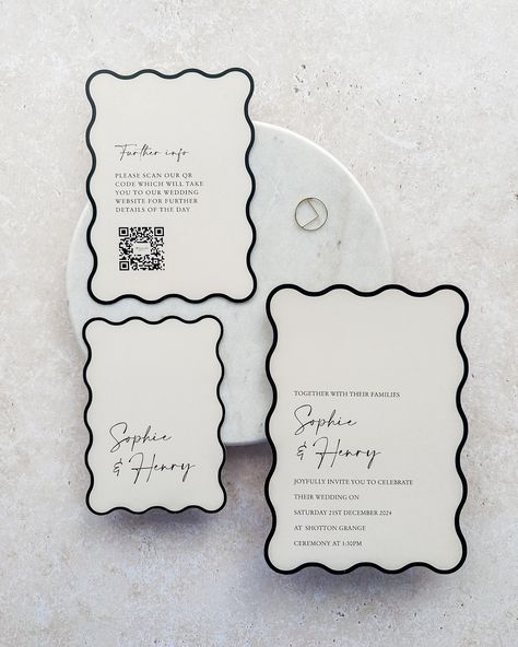 Fall in love with the ‘Sophie Collection’—one of our all-time favourites for modern weddings. Perfect for couples who seek elegance and style. 💌💍✨ #WeddingInvitations #WeddingStationery #ModernCouples #ElegantWeddings #WeddingInspo #blacktiewedding #moderninvitations #savethedate #rockmywedding #weddinginspiration Wedding Invite Cricut, Cricut Joy Wedding Invitations, Luxury Wedding Invitations Design, Graphic Design Invitation, Graphic Business, Wedding Graphics, Elegant Modern Wedding, Cricut Wedding, Birthday Cake Card