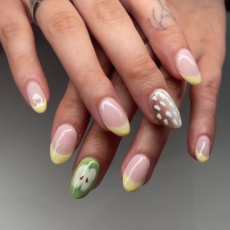 i can’t believe i haven’t posted this set yet 😍 the colours go so well together, and this deer print is maybe the cutest nail i’ve ever done. 🍏🍏🍏🦌🦌🦌 Service: GelX+Nail Art #yegnails #780nails #587nails #nailsofinstagram #nailart #cutenails #hardgelnails #buildergelnails #nailinspo #nails #trendynails #tiktoknails #pinterestnails #gel #yegartist #explorepage #ignails #nailsalon #magicnailsystem #gelx #softgelextension #hardgelextension #silentappointmentyeg #apresgelx #gelx Deer Print Nails, Doe Nails, Fawn Nails, Deer Nail Art, Deer Nails, Hard Gel Nails, Builder Gel Nails, Magic Nails, Cat Scratch