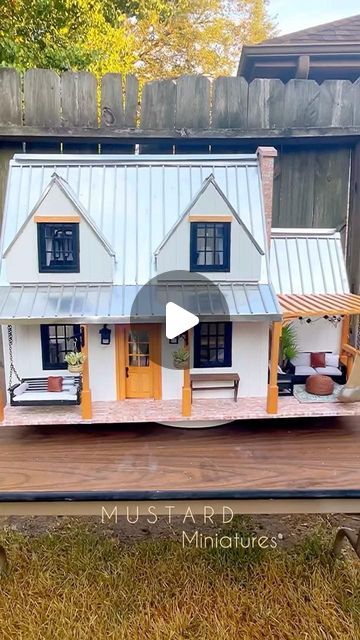 M U S T A R D  Miniatures | Artist | Content Creator on Instagram: "Meet 🏠Bella Vista Ranch🏠
.
I purchased this @hearthandhand_magnolia dollhouse a year ago and renovated it starting with the exterior. This is my first completed dollhouse and I have to say, it’s been a journey. Hats off to those who have completed multiple dollhouses… this was definitely a challenge.
On to my next project…🙌
.
.
.
.
#mustardminiatures #hearthandhandwithmagnolia #hearthandhanddollhouse #joannagaines #moderndollhousemakeover #moderndollhouseminiatures @target @buzzfeednifty" Victoria's Farmhouse Dollhouse, Magnolia Dollhouse, Hearth And Hand With Magnolia, Modern Dollhouse, Bella Vista, Hearth And Hand, Joanna Gaines, A Year Ago, Content Creator