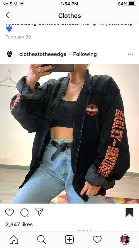 Harley Davidson Jacket Outfit, Harley Davidson Outfit, Harley Davidson Jean Jacket, Harley Jacket, Harley Davidson Leather Jackets, Harley Davidson Jacket, Jean Jacket Outfits, All American Girl, Leather Jacket Outfits