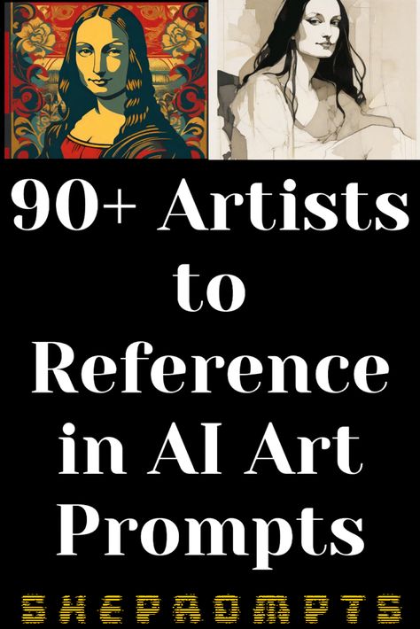 This links to a video of over 90 artists that you can reference in AI Art generation prompts Dall E Prompts, Artist Prompts, Art Prompts Ideas Inspiration, Portrait Prompts, Ying Yang Art, Text Prompts, Image Prompts, 90 Artists, Artist Tutorials