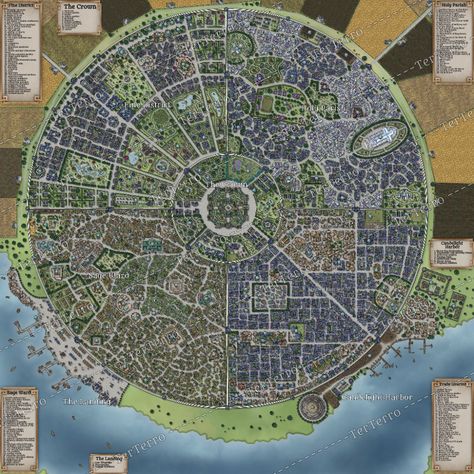 Rpg City, Fantasy City Map, Fantasy Map Making, Dnd World, Building Map, Dnd World Map, Fantasy World Map, City Layout, Map Making