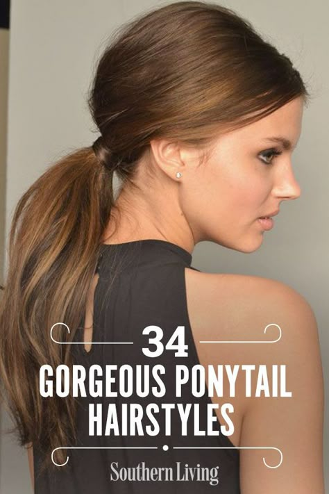 Dressy Ponytail, Fancy Ponytail, Cute Ponytail Hairstyles, Low Ponytail Hairstyles, Nurse Hairstyles, Stylish Ponytail, Pony Hairstyles, High Ponytail Hairstyles, Ponytail Updo