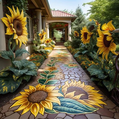 Goblincore Cottage, Companion Garden, Fairy Garden House, Sunflower House, Sunflower Home Decor, Enchanting Garden, Helianthus Annuus, Garden Design Ideas, Garden Deco