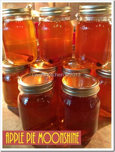 Apple Pie Moonshine - I'm not much of a drinker - but this stuff is as good as it gets! Apple Pie Moonshine Recipe, Moonshine Recipe, Apple Pie Moonshine, Cocktail Vodka, Moonshine Still, Homemade Liquor, Moonshine Recipes, Homemade Wine, Jello Shots