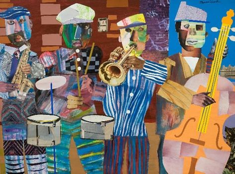 Romare Bearden exhibition: The tipping point of Atlanta’s black arts renaissance - SaportaReport Famous African American Artists, Romare Bearden, Atlanta Art, African American Artwork, The Tipping Point, Haitian Art, Black Arts, Tipping Point, Black Life