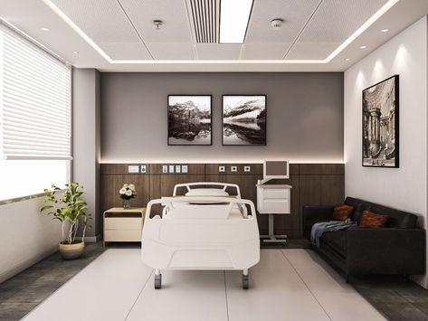 Hospital Bedroom Design, Hospital Patient Room Interior Design, Psychiatric Ward Design, Hospital Interior Design Room, Luxury Hospital Room Vip, Hospital Room Interior Design, Luxury Hospital Interior Design, Modern Hospital Interior Design, Hospital Suite Room Design