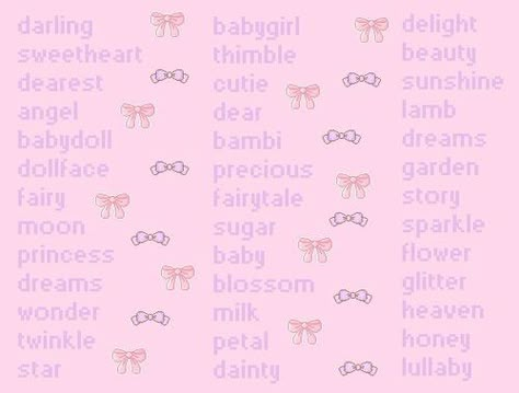 Kawaii Names, Aesthetic Usernames, Cute Nicknames, Fairytale Stories, Aesthetic Names, Cute Words, Cute Names, Sweet Words, What’s Going On