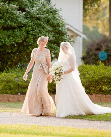 A mother walking her daughter down the aisle Mom Walking Down The Aisle, Mother Walking Daughter Down The Aisle, Mother Walking Bride Down Aisle, Mom Walking Daughter Down Aisle, Wedding Manifestation, Walking Pose, 2026 Wedding, Mother Pictures, Bride Ideas