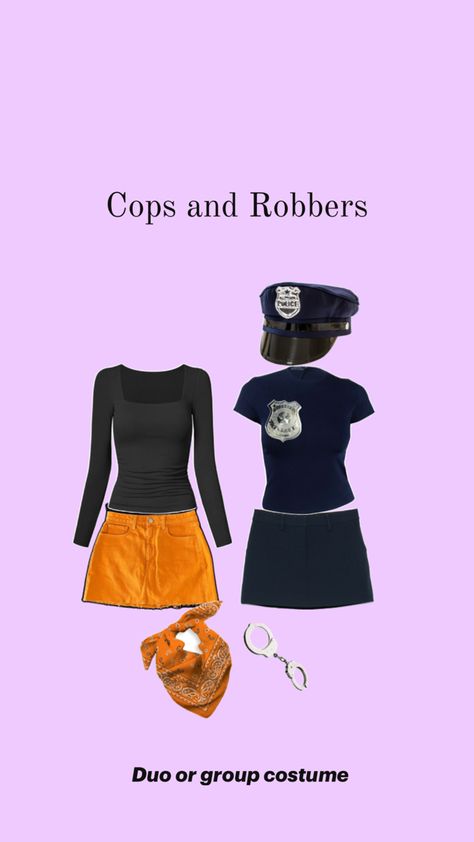 Robbers Costume, Cops And Robbers Costume, Robber Costume, Cops And Robbers, Group Costumes, Halloween Inspo, Halloween 2