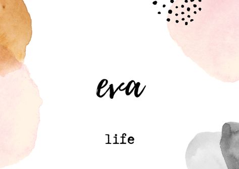 Eva Girl Names With Meaning, Fantasy Names, Beautiful Names, Creative Names, Name Inspiration, Second Pregnancy, Rare Words