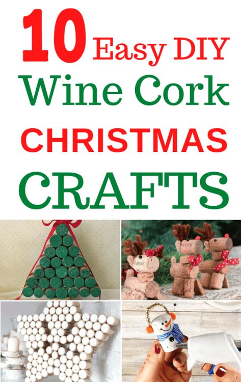 Ideas For Christmas Crafts, Christmas Cork Ornaments, Diy Christmas Crafts To Sell, Wine Cork Diy Projects, Wine Cork Christmas, Homemade Xmas Decorations, Wine Cork Crafts Christmas, Crafts For Christmas, Cork Diy Projects