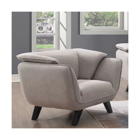 47" Nayeli Accent Chair Brown Linen - Acme Furniture : Target Contemporary Accent Chair, Fabric Accent Chair, Cozy Chair, Acme Furniture, Modern Accent Chair, Living Room Furniture Chairs, Linen Upholstery, Upholstered Fabric, Accent Chairs For Living Room