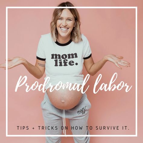 Prodromal labor and all it's glory. Have you ever heard of Prodromal labor? Chances are you have if you have stumbled across this blog post because you most likely googled, "Prodromal labor" and you may have come across this.  #prodomallabor #laboranddelivery #laborinducing #pregnancytips #newmoms #newmomtips #momlife Prodromal Labor Tips, Prodromal Labor, False Labor, Labor Tips, Contractions Labor, Pregnancy Costumes, Active Labor, Third Pregnancy, Induce Labor