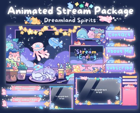 Celestial Animated Stream Overlay for Twitch | Cute Twitch Overlay Stream Package | Cozy Twitch Overlay Package | Stream Overlay Animation Fonts To Draw, Cute Fonts Alphabet, Twitch Streaming Setup, Desktop Themes, Twitch Streaming, Streaming Setup, Stream Overlay, Twitch Overlay, Twitch Channel