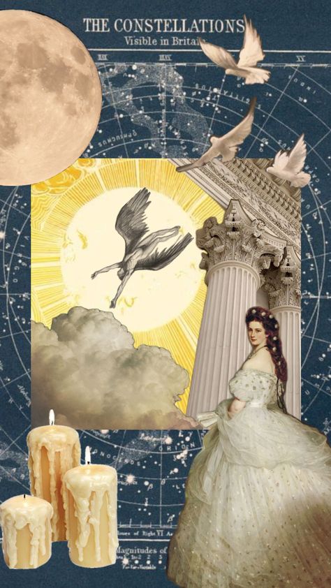 #art #icarus #mythology #collage Icarus Mythology, Mythology Collage, Collage, Art