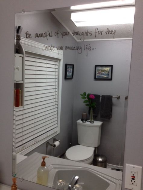 Mirror Markers Ideas, Posted Notes, Markers Ideas, Mirror Quotes, Motivational Affirmations, Room Aesthetics, Scammer Pictures, Bathroom Update, Dry Erase Markers