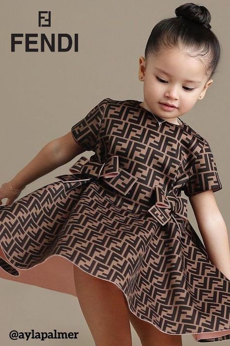 Girls Sewing Patterns Free, Celebrity Baby Fashion, F Monogram, Celebrity Baby, Fendi Kids, African Dresses For Kids, Kids Dress Wear, Fashion Baby Girl Outfits, Pink Palette