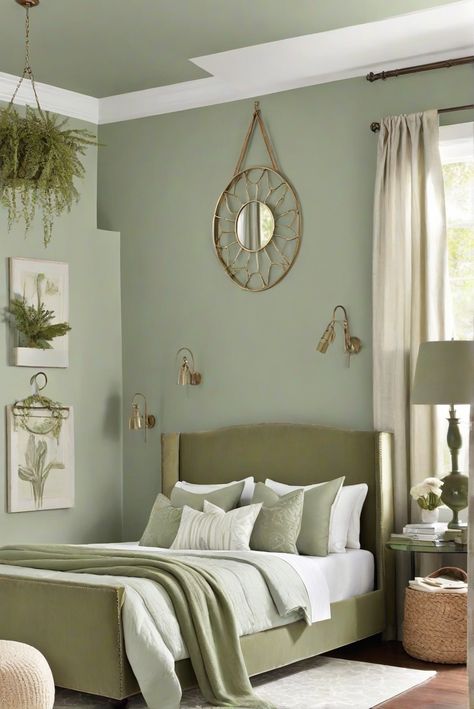 home decorating, home interior design, interior bedroom design, kitchen designs Colors That Go With Sage Green, Sage Green Bedroom Decor, Fall Bathroom Decor Ideas, Fall Apartment Decor, Fall Fireplace Decor, Fall Bathroom Decor, Green Bedroom Decor, Halloween Bedroom Decor, Light Colored Furniture