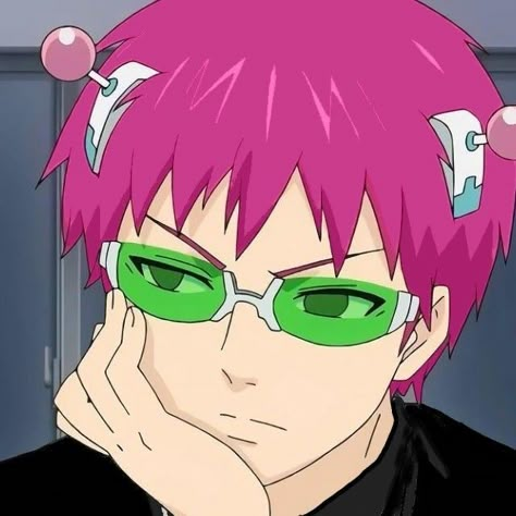 saiki k Friend Anime, Animated Icons, All Anime, An Anime, Me Me Me Anime, Pink Hair, Anime Character, Aesthetic Anime, Sake