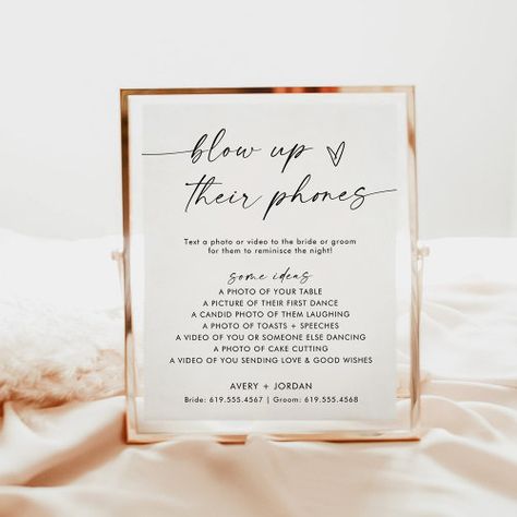 $11.65 | Blow Up Their Phone Sign | Wedding Photo Game - boho wedding decor, modern wedding sign, modern minimalist, minimalist wedding sign, wedding decor, i spy wedding game, fun wedding ideas, wedding games for reception, blow up their phones, wedding games Blow Up Their Phone Wedding, Wedding Photo Game, Wedding Games For Reception, Classy Reception, I Spy Wedding Game, Wedding Decor Modern, Spy Wedding, Wedding Sign Modern, Fun Wedding Ideas