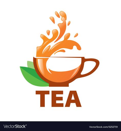 Tea Logo Design Ideas, Cup Minuman, Tea Logo Design, Tea Vector, Naming Ceremony Invitation, Tea Lover Quotes, Peace Logo, Tea Wallpaper, Tea Logo