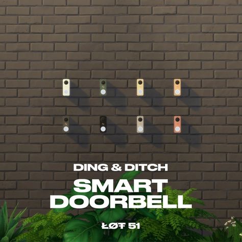 Ding & Ditch Smart Doorbell (NOW PUBLIC WITH V2) | Lot 51 on Patreon Sims 4 Ding Dong Ditch, Sims 4 Smart Home Cc, Realistic Clutter Sims 4 Cc, Sims 4 Cc Ring Doorbell, Sims 4 Functional Doorbell, Sims 4 Ring Doorbell, Sims 4 Functional Lots, Sims 4 Vacuum Cc, Sims 4 Cc House Decor Patreon Free