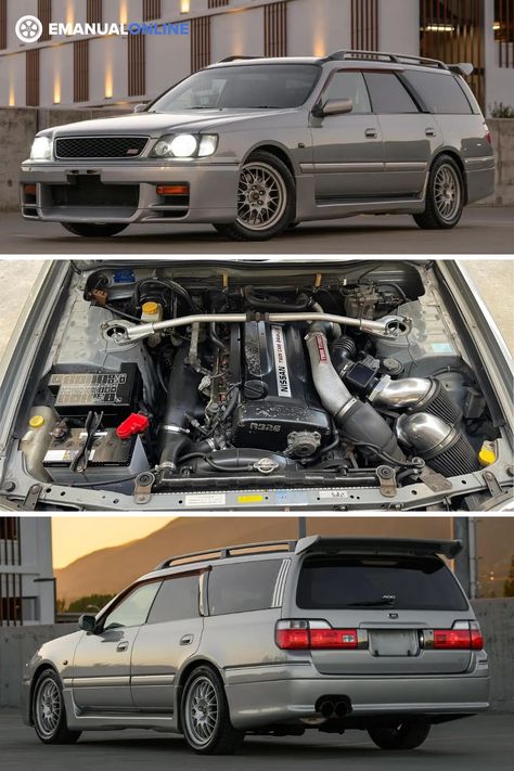 A 1998 Nissan Stagea 260RS Autech has just been sold in the US through Cars & Bids for $36,000 — not bad for such a rare find! Nissan Stagea, Wagon Cars, Skyline Gt, Gt R, Not Bad, Luxury Car, Car Stuff, Station Wagon, Dream Car