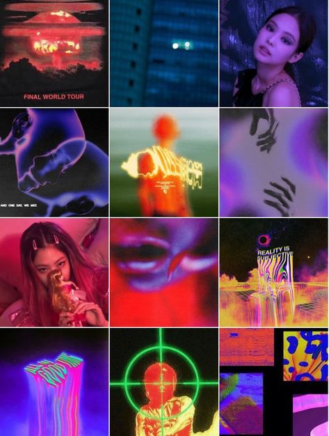 Cyberpunk Instagram Feed, Ig Theme, Web Design Layout, Wallpaper Layout, Ig Feed Ideas, Instagram Feed Layout, Instagram Theme Feed, Pink Instagram, Ig Feed