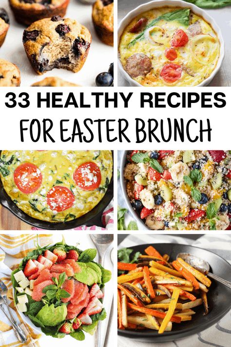 Easter Sunday brunch is even better at home than at a restaurant.  Here are 23 easy and healthy Easter dinner recipes that will make you think you're eating out! Healthy Easter Dinner Recipes, Healthy Easter Brunch, Vegetarian Quiche Recipes, Easter Brunch Recipes, Easy Easter Brunch Recipes, Easter Sunday Brunch, Easy Easter Brunch, Healthy Easter Recipes, Spring Salad Recipes