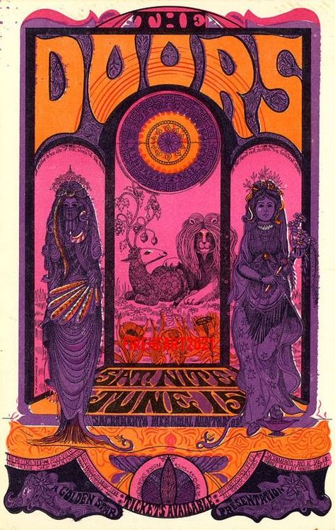 The Doors vintage rock poster | Festival fashion | Girlfriend is Better Plakat Design Inspiration, Poster Rock, Door Poster, Vintage Concert Posters, Vintage Music Posters, Band Poster, Rock Vintage, Band Rock, Concert Poster