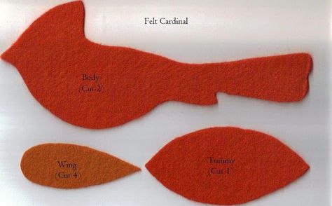 Felt Cardinal, Art Felting, Felt Birds Ornaments, Bird Template, Felt Ornaments Patterns, Inexpensive Christmas, Felt Snowman, Wool Felt Projects, Craft Books