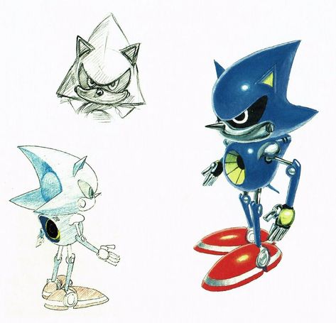 Sonic Images, Sonic R, How To Draw Sonic, Metal Sonic, Learn Animation, Classic Sonic, Notebook Art, Hedgehog Art, Character Sketches