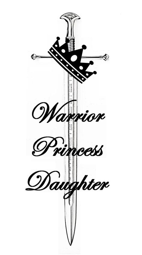 Warrior Princess Daughter For Him <3 Tattoo Christian Warrior Tattoos For Women, Warrior Princess Tattoo For Women, Daughter Of God Tattoo, Warrior Tattoos Symbol, Princess Warrior Tattoo, Daughter Of The King Tattoo, Armor Of God Tattoo For Women, Christian Warrior Tattoo, Warrior Symbol Tattoo Female