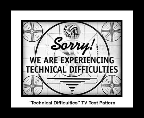 Tv Test Pattern, Technical Difficulties Screen, Feature Film Pencil Test, Test Pattern, Technical Difficulties, Memes Quotes, Childhood Memories, Novelty Sign, Tv