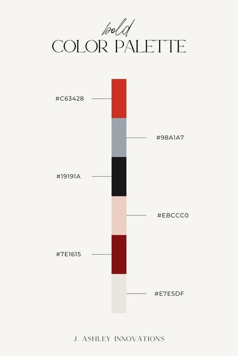 Red Gray Black Color Palette, Red Black And White Colour Palette, Colour Palette Red Black, Black White Red Branding, High End Colour Palette, Color Palette Black Red, Modern Red Color Palette, Red Black And White Color Palette, Gray And Red Color Palette