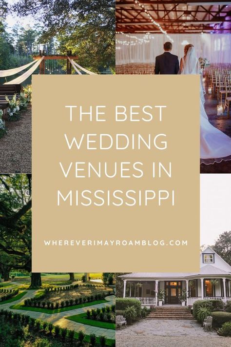 Whether you are looking for a beautiful outdoor space to say “I do” or all-inclusive pricing, here are our recommendations for the best wedding venues in Mississippi, in no particular order. #Wedding #MississippiWedding #MississippiBride #WeddingVenue #BestWeddingVenues Mississippi Wedding, Southern Mississippi, Southern Travel, Wedding Venues Indoor, Smallest Wedding Venue, Cheap Wedding Venues, Best Family Vacations, Beautiful Outdoor Spaces, Inexpensive Wedding Venues