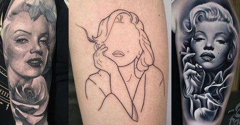 Marilyn Monroe Tattoos For Women, Marylin Monroe Tattoo Sleeve, Marlyne Monro Tatoos Ideas, Merlin Monroe Tattoo, Marylin Monroe Tattoo Ideas, Marilyn Monroe Tattoo Ideas, Marilyn Monroe Nails, Monroe Tattoo, Marilyn Monroe Tattoo