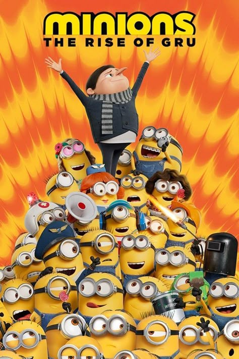 Minions: The Rise of Gru - I laughed a bunch, but the story was so-so. Minions 2 Movie, Disney Movie Up, Gru And Minions, Minions The Rise Of Gru, Minion Art, Minions 2, Rise Of Gru, College Poster, Minion 2