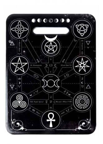 Gothic Architecture Interior, Gothic Bar, Divine Magic, Alchemy Gothic Jewelry, Witches Kitchen, Gothic Homeware, Ceramic Trivet, Esoteric Symbols, Pagan Symbols