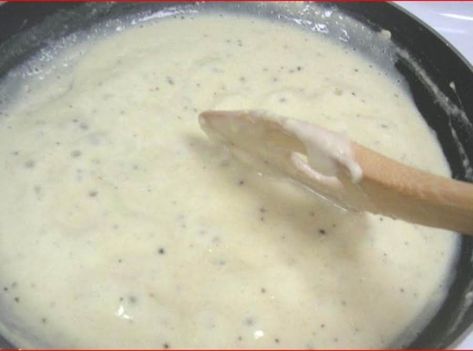 My Mom's White Sauce #sauce #justapinchrecipes White Sauce With Chicken, Creamed Peas And Potatoes, Chicken White Sauce, White Cream Sauce, Homemade Macaroni And Cheese, Chicken And Noodles, Canned Potatoes, Creamed Peas, White Sauce Recipes