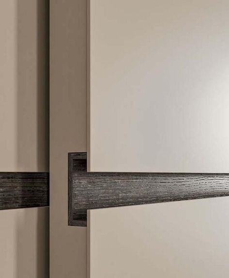 Handle Less Wardrobe Design, Wardrobe Joinery, Wardrobe Handle Design, Sliding Wardrobe Design, Sliding Cabinet Doors, Recessed Handle, Wardrobe Handle, Sliding Door Handle, Millwork Details